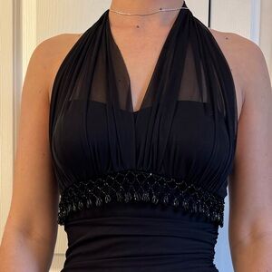 Betsy & Adam Black Maxi Dress for Elegant Occasions